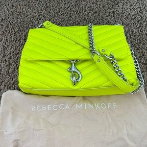 Rebecca Minkoff Edie Crossbody Neon yellow